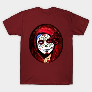 La Calavera Catrina - Madonna Sugar Skull - dia de los Muertos T-Shirt